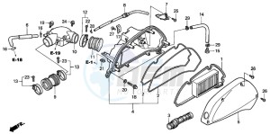 SH150 125 drawing AIR CLEANER