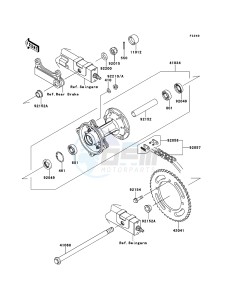 KLX125 KLX125CCF XX (EU ME A(FRICA) drawing Rear Hub