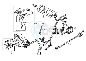 SUPER DUKE - 150 cc drawing ELECTRICAL DEVICES