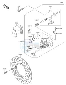 KX65 KX65AFF EU drawing Front Brake