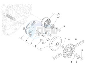 X10 125 4t 4v ie e3 drawing Driving pulley