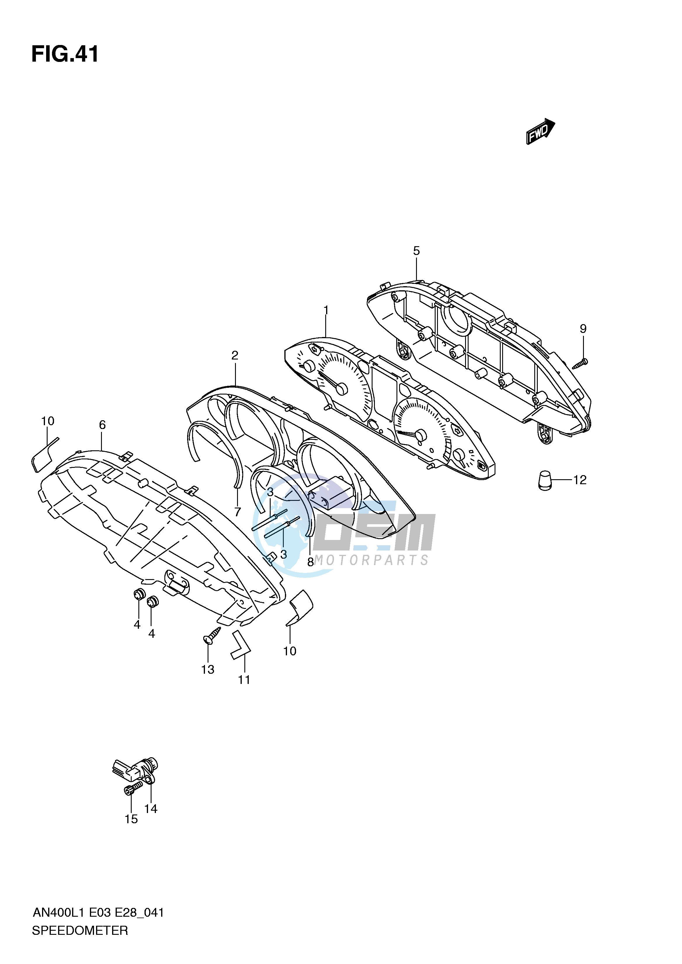 SPEEDOMETER (AN400ZAL1 E28)