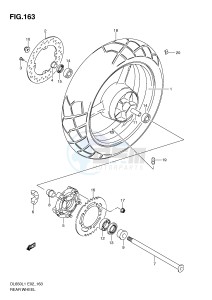 DL650 (E2) V-Strom drawing REAR WHEEL (DL650L1 E24)