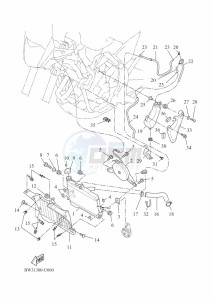 XTZ690 TENERE 700 (BMB8) drawing RADIATOR & HOSE