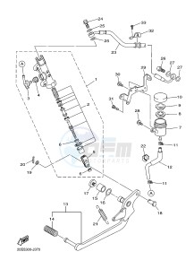 XJ6N 600 XJ6-N (NAKED) (20SV) drawing REAR MASTER CYLINDER