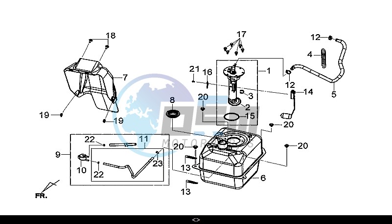 FUEL TANK / GTS 300I ABS (LN30W9-EU) (L7-M0)