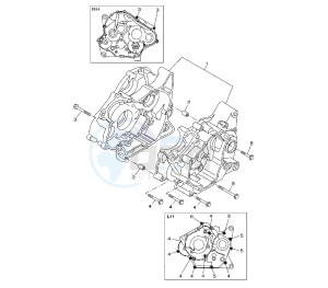 YZF R 125 drawing CRANKCASE