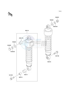 BN 125 A [ELIMINATOR 125] (A6F-A9F) A7F drawing SUSPENSION_SHOCK ABSORBER