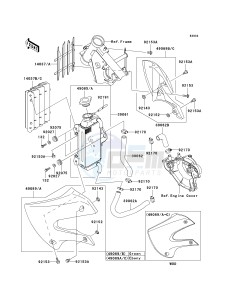 KX 65 A [KX65 MONSTER ENERGY] (A6F - A9FA) A9F drawing RADIATOR