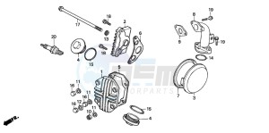 C70CW drawing CYLINDER HEAD COVER