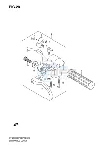 LT-Z50 (P3-P28) drawing LH HANDLE LEVER