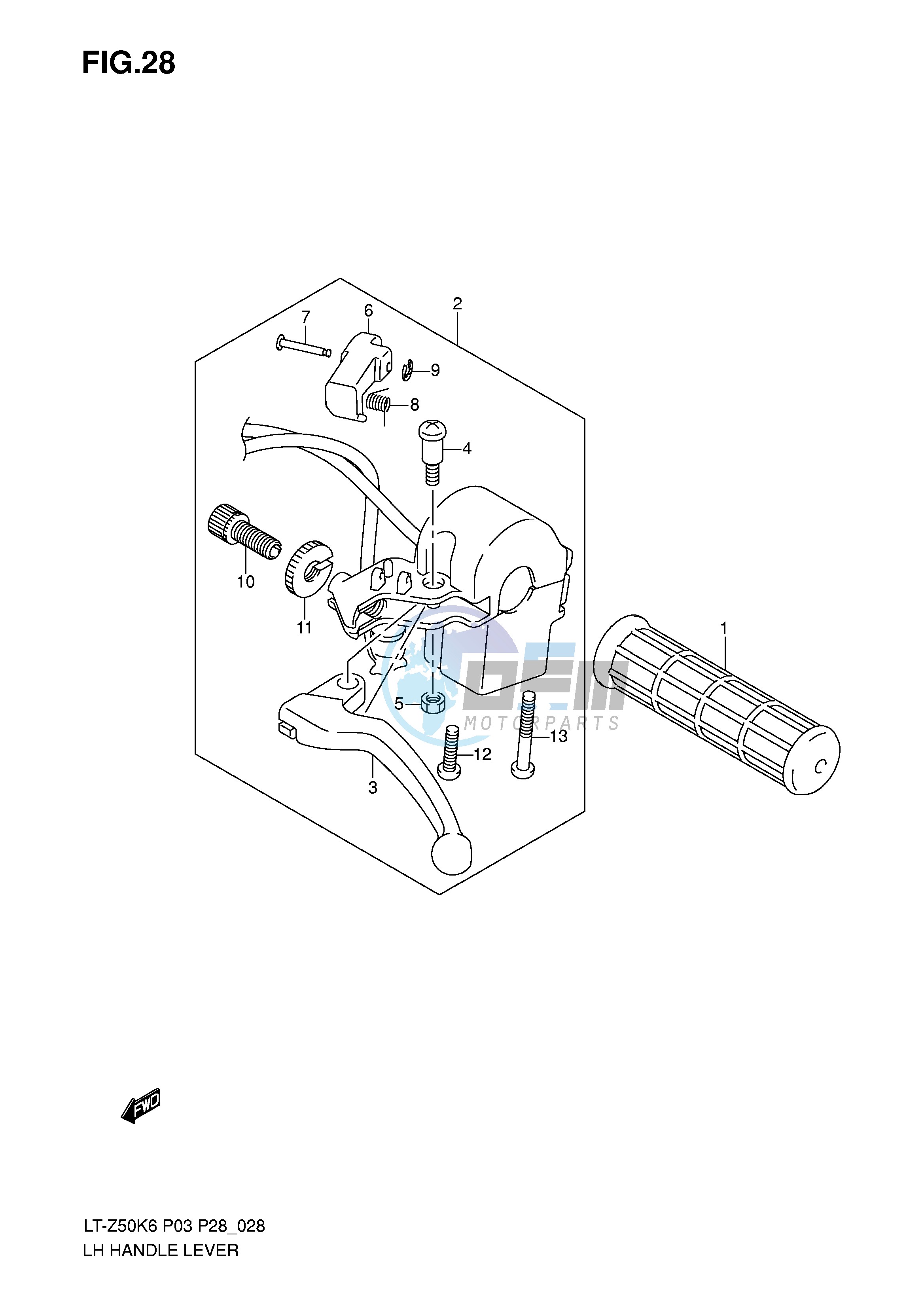 LH HANDLE LEVER