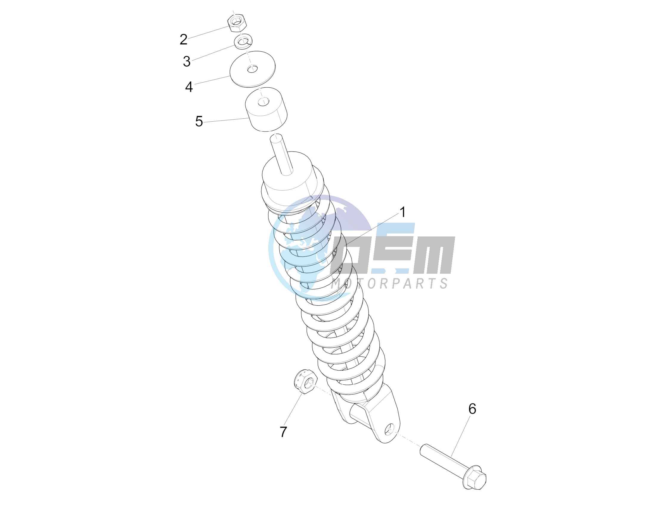 Rear suspension - Shock absorber/s