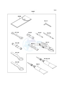 Z750_ABS ZR750M7F GB XX (EU ME A(FRICA) drawing Owner's Tools