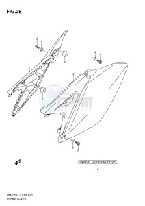 RM-Z250 (E19) drawing FRAME COVER