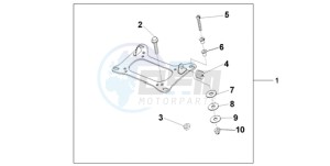 CBF1000A9 UK - (E / ABS MKH) drawing KIT CARRIER BRKT