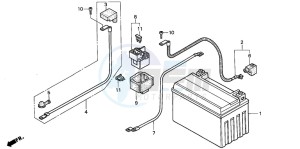 CB500S drawing BATTERY