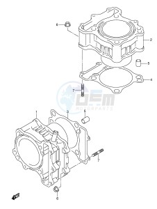 SV650S (E2) drawing CYLINDER