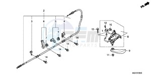 FJS600AB SilverWing ED drawing PARKING BRAKE (FJS600A9 2KO/ FJS600AB/ DB)