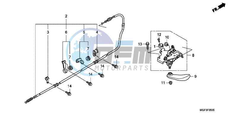 PARKING BRAKE (FJS600A9 2KO/ FJS600AB/ DB)