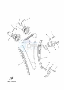 YFZ450R (BKD3) drawing CAMSHAFT & CHAIN