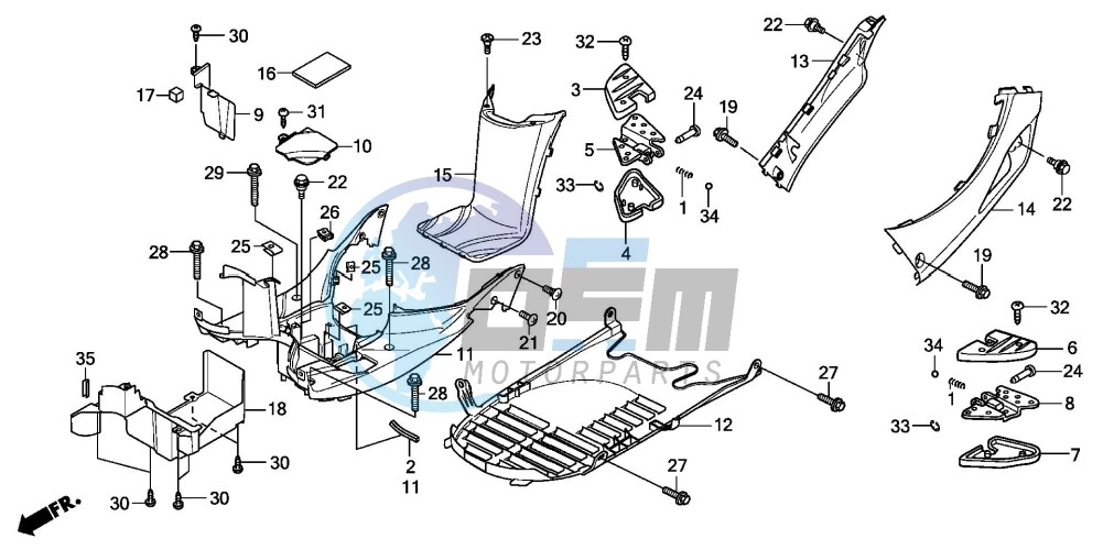 FLOOR PANEL/PILLION STEP