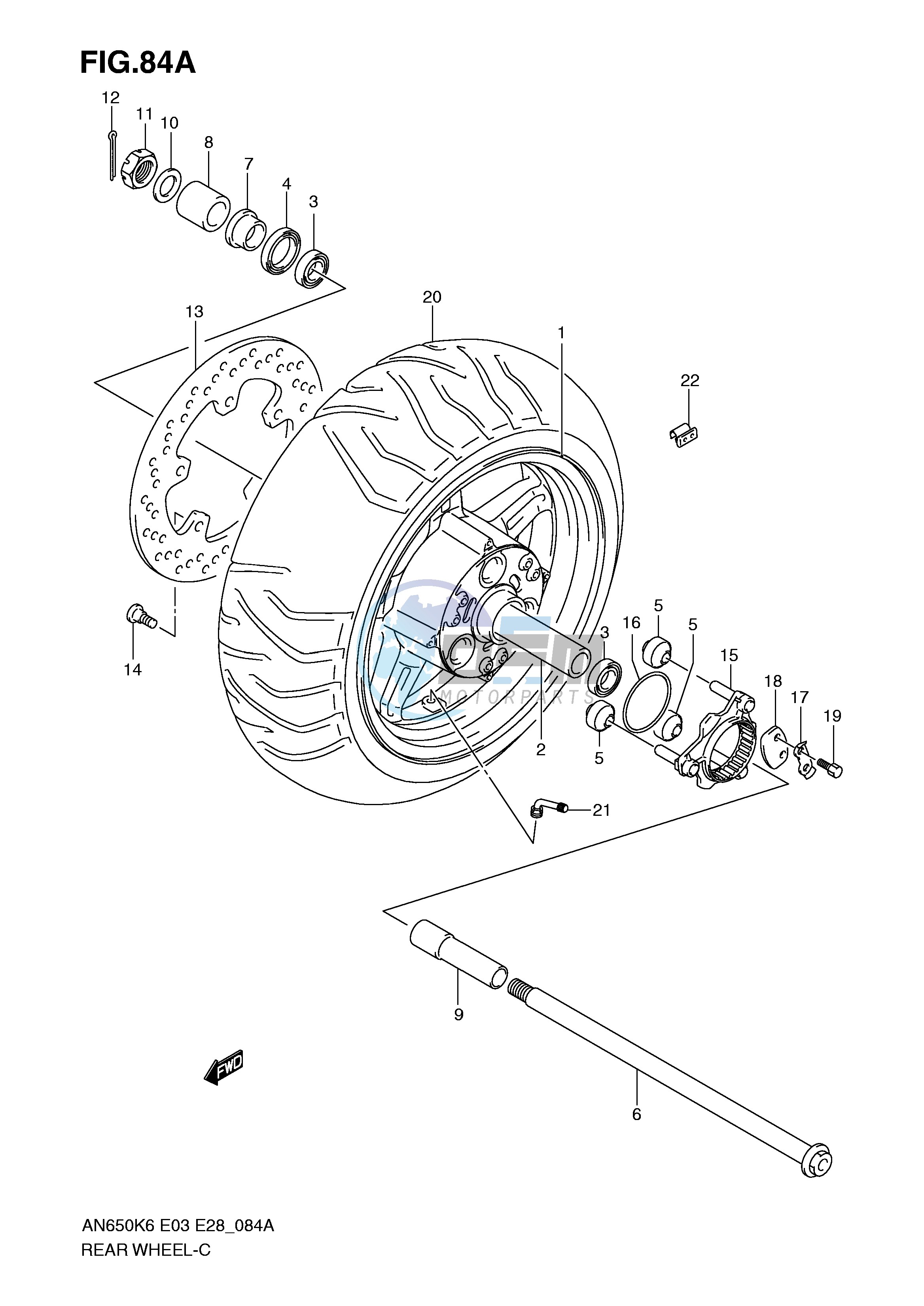 REAR WHEEL (AN650K7)