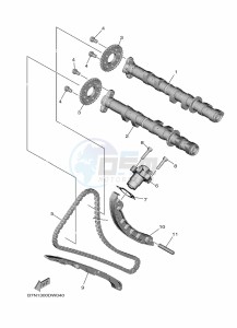 XSR900 MTM890 (BEA1) drawing CAMSHAFT & CHAIN