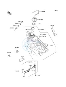 KX250F KX250-N2 EU drawing Fuel Tank