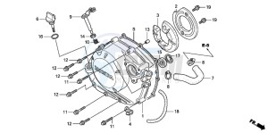 CBR125RW drawing RIGHT CRANKCASE COVER