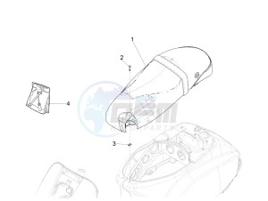 SXL 150 4T 3V CARB drawing Saddle/seats