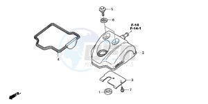 CRF250R drawing CYLINDER HEAD COVER