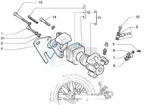 H at K 50 drawing Rear master brake cylinder