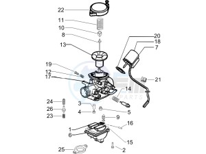 Zip 100 4T 2011-2014 (VieTnam) drawing Carburetors components