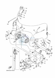 YFM700FWB KODIAK 700 (B6KN) drawing WINCH