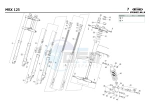 MRX-125-4T-YELLOW drawing SUSPENSION