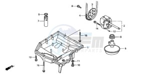 CBF600N drawing OIL PAN/OIL PUMP