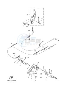 YXM700E YXM700PF VIKING (1XPH) drawing PEDAL WIRE