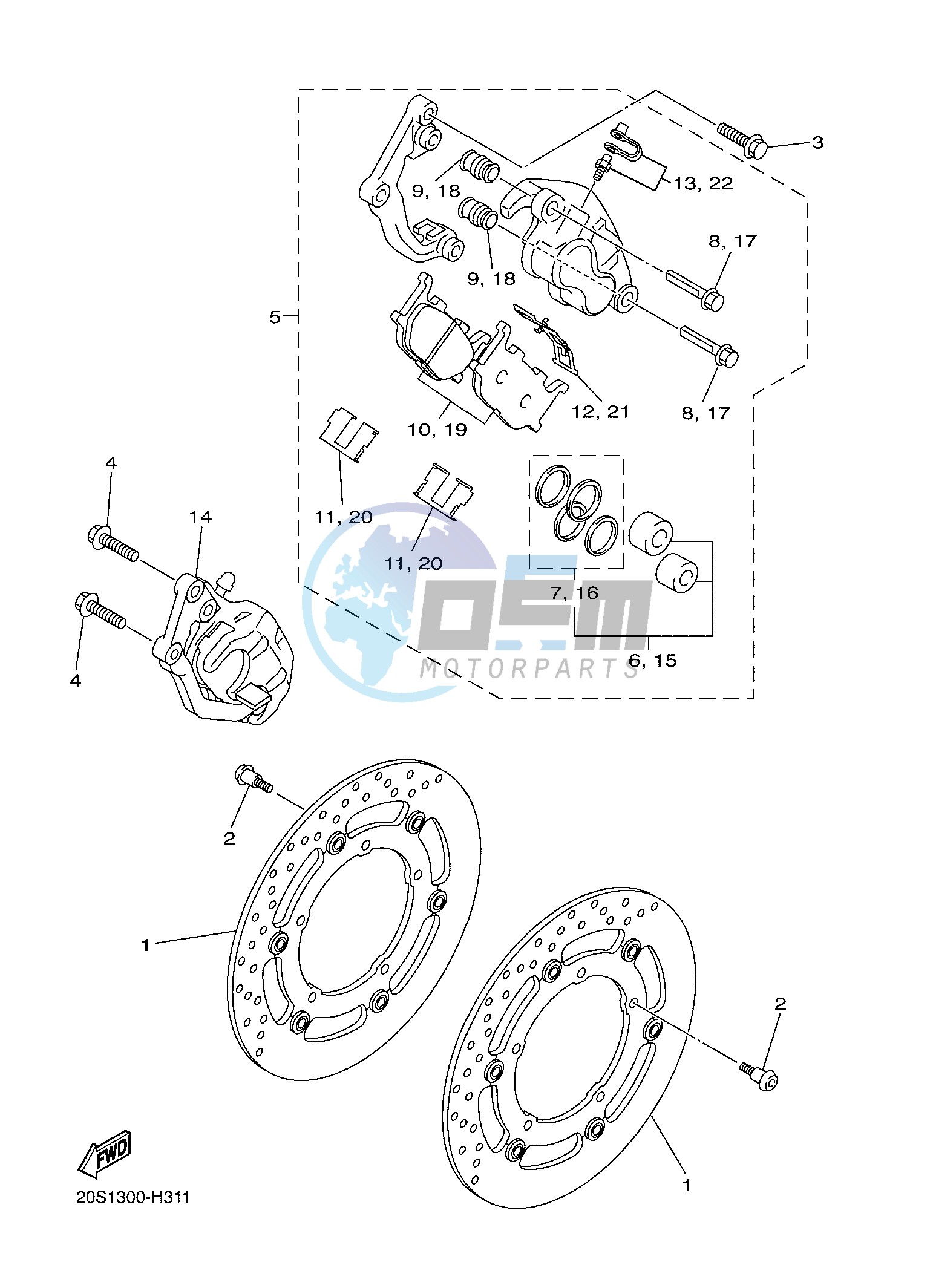 FRONT BRAKE CALIPER