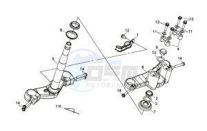 MAXSYM 400 EFI drawing YOKE / TOP YOKE