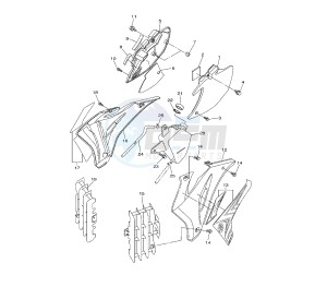 WR F 250 drawing SIDE COVERS 5UMU-MV-MW