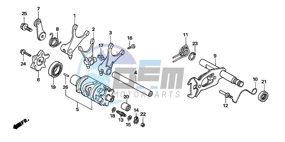 SHIFT DRUM/SHIFT FORK