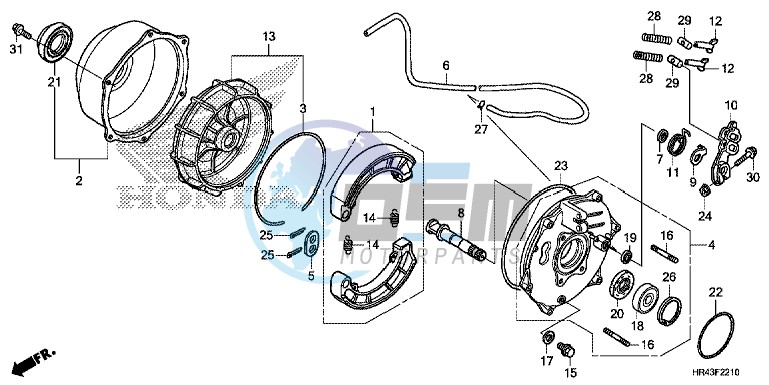 REAR BRAKE PANEL