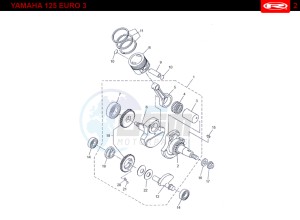 RS2-125-NACKED-RED drawing PISTON - CRANKSHAFT  EURO3