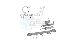 ETV 1000 Capo Nord - Rally Capo Nord drawing Central stand