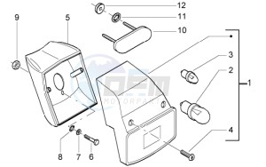 Ciao 50 Euro 1 drawing Tail lamp