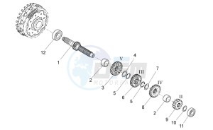 SXV 450-550 2009-2011 drawing Primary gear shaft