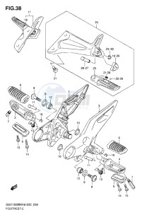 GSX1300B B-KING drawing FOOTREST