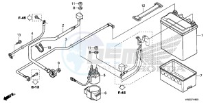 TRX420TE1F TRX420 Europe Direct - (ED) drawing BATTERY