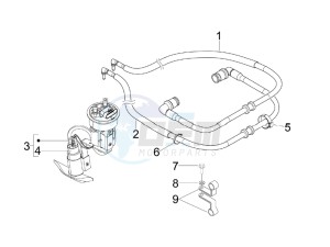 Beverly 400 ie Tourer e3 drawing Supply system